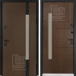 Дверь Булат Серия Cottage Модель 705 Metalic wood / 431 Дуб темний Улица