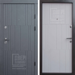Дверь Qdoors Серия Премиум Модель Арт Бетон графит / Бетон крем